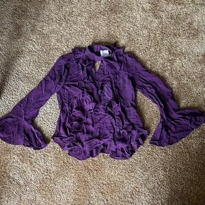 Cinq a Sept Ruffle Silk Blouse